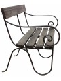 Settee iron bench and wood