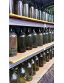 Enormi bottiglie soffiate originali da vino antiche