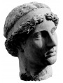 Testa in terracotta di Atena Lemnia di Fidia - copia della testa del museo di Bologna