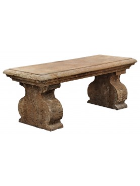 Lime stone bench tuscan style