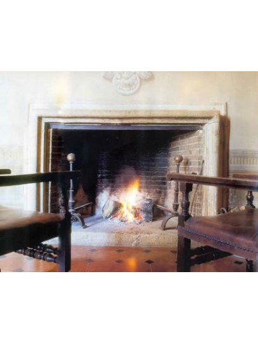 Salvator Rosa - mantel fireplace stone