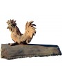 The cock on an ancient roof tile