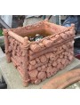 Terracotta box pieces of wood
