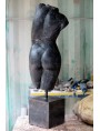 Femal Roman marble bust - black marble - big size