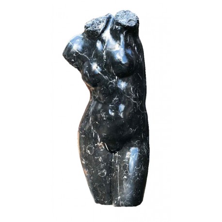 Busto femminile, Venere romana in marmo nero Grande
