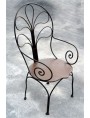 Large armchair - wrought iron