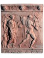 Bassorilievo in terracotta Ercole fatiche greco romano