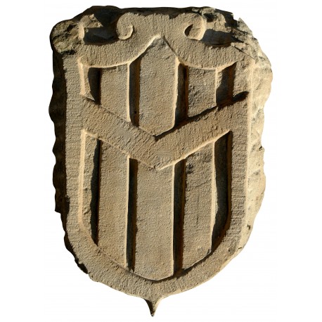 Stone italian coat of arms