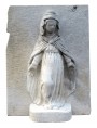 Misercordia Madonna in white Carrara marble