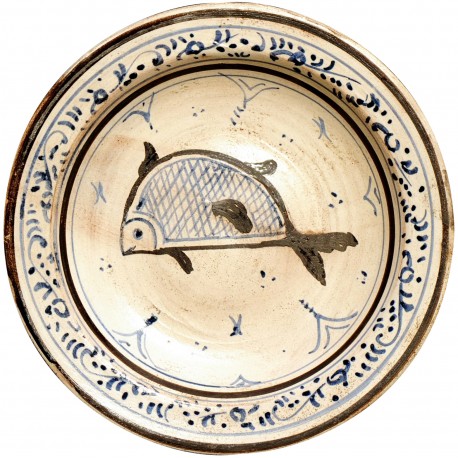 Copy of an ancient medieval Tuscan dish - fish from San Jacopo in Metato (Pisa)