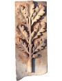 Terracotta bas-relief - Oak branch with acorns
