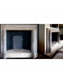 Limestone Fireplace Frame with high hooves