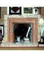 Terracotta Salvator Rosa frame - large size - tuscan fireplace