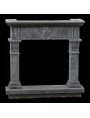Peperino Fireplace with coat of arms