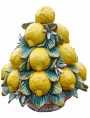 grande Piramide di limoni con fiori trionfo di frutta