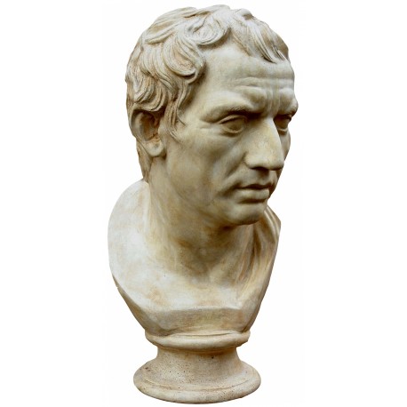 Plinio - copia di statua romana - gesso patinato