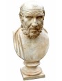 busto di Platone in gesso patinato