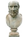 busto di Platone in gesso patinato