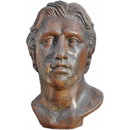 Alessandro Magno testa in terracotta