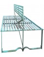 Two side wrought-iron bench