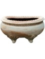 Terracotta pot with legs