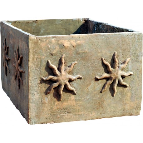 Terracotta square pot