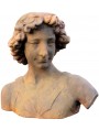 Testa in terracotta del David del Verrocchio - probabile ritratto di Leonardo