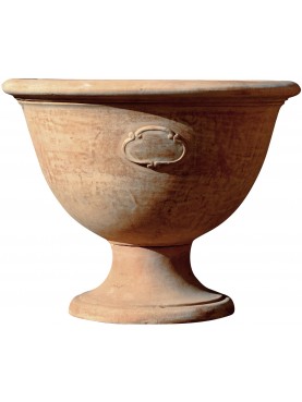 Grande vaso a calice in terracotta - misura grande