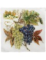 Maiolica tile with grapes