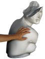 This is plaster bust from which we took the shape for terracotta