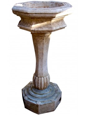 Octagonal Stone stoup
