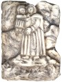 Sant'Antonio da Padova IMMAGINETTA IN MARMO BIANCO DI CARRARA