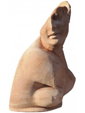 Busto dell'Afrodite accovacciata in terracotta
