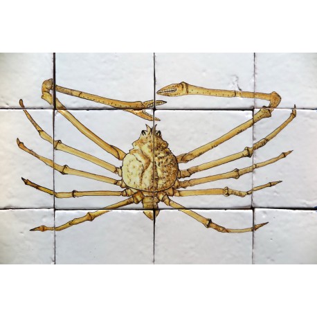 Spider Crab majolica panel
