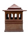 Very large tuscan chimney pot Øint.50cms in terracotta