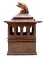 Very large tuscan chimney pot in terracotta