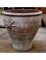 Flower vase project handmade to the lathe terracotta