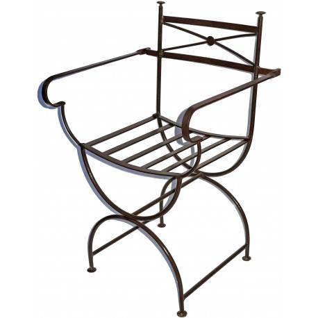 Large armchair wrought-iron - emperor