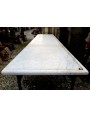 Enorme tavolo in marmo bianco di Carrara lungo 4 m.