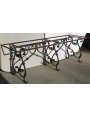 Wrought iron table base 200 cm
