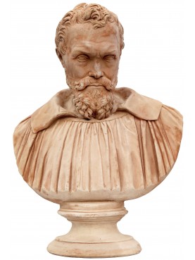 Michelangelo Buonarroti busto in terracotta