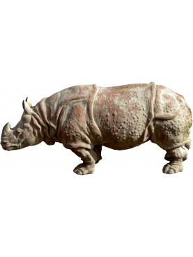 Il Rinoceronte Indiano in terracotta dell'Assam