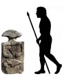 Riproduzione di statua stele Lunigianese