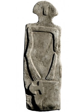 Taponecco prehistoric statue reproduction in sand stone