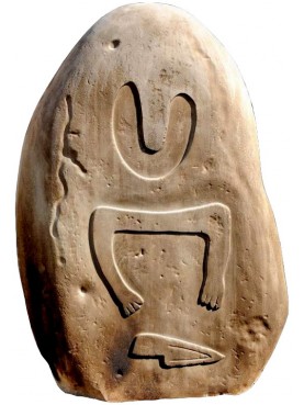 Reproduction of prehistoric statue from Lunigiana
