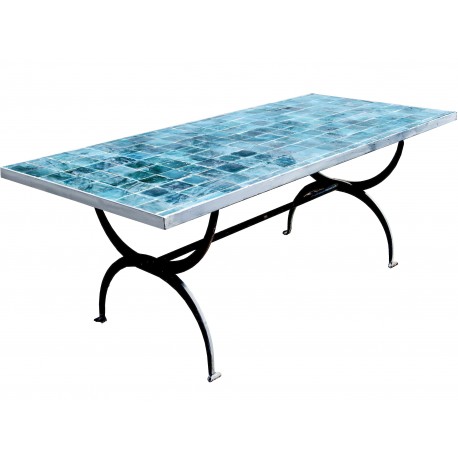 Table with moroccan tiles