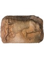 Terracotta bas-rilief roman chariot