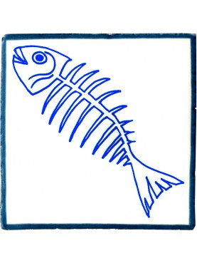 Piastrella maiolica azulejos Lisca di pesce tatuaggio caraibico
