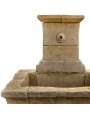 Grande fontana in pietra con lavatoio antico di 180cm di altezza