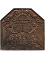 Cast-iron French Fireback with lions